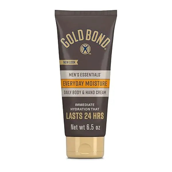 Gold Bond Men's Essentials Everyday Moisture Daily Body & Hand Cream, With Vitamin C