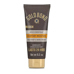 Gold Bond Men's Essentials Everyday Moisture Daily Body & Hand Cream, With Vitamin C