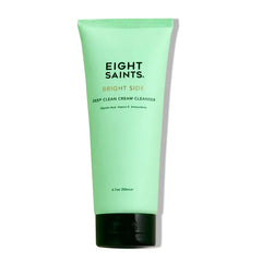 Eight Saints Bright Side Cream Facial Cleanser, Moisturizing Non-Foaming Daily Face Wash, Natural and Organic, Gentle and Effective Facial Cleanser, Makeup Remover, Nourishing and Hydrating