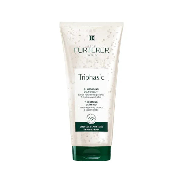 Rene Furterer TRIPHASIC Thickening Shampoo For Thinning Hair – Improves hair density & strength, Scalp Nutrition, Rosemary Oil For Men & Women - Color Safe