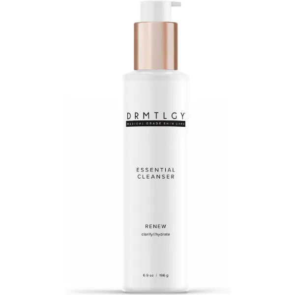 DRMTLGY Essential Facial Cleanser - Gentle Face Cleanser and Face Wash for Women and Men with Anti-Aging Peptides & Hyaluronic Acid