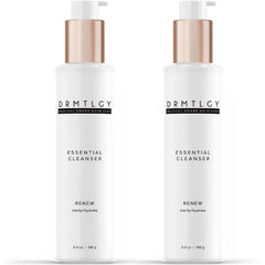 DRMTLGY Essential Facial Cleanser - Gentle Face Cleanser and Face Wash for Women and Men with Anti-Aging Peptides & Hyaluronic Acid