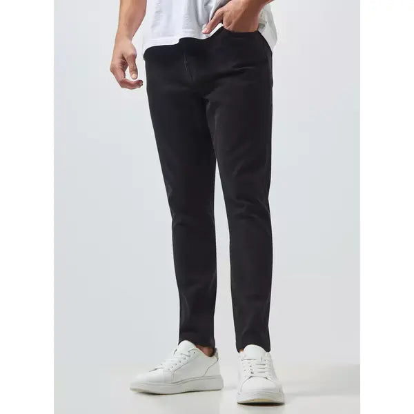 MAX FASHION Carrot Fit Jeans-Black
