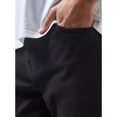 MAX FASHION Carrot Fit Jeans-Black
