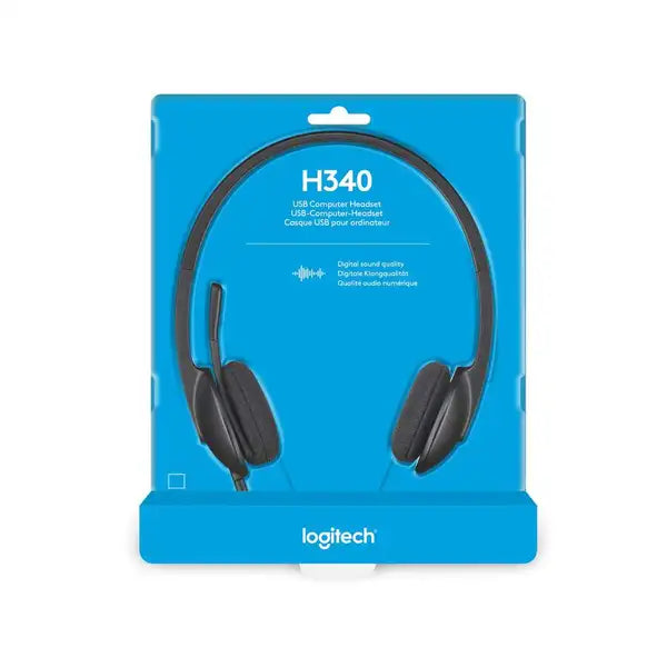 Logitech H340 USB Headset with Noise-Cancelling Mic