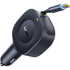 Baseus Retractable USB-C Car Chargers – 60W to 163W Fast Charging, Dual & Single Cable Car Adapter for iPhone, Galaxy, iPad & Android Devices