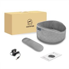 Comfier Heating Pad with Massage for Back Pain Relief - Waist Belt for Lumbar, Abdominal and Cramps - Gray