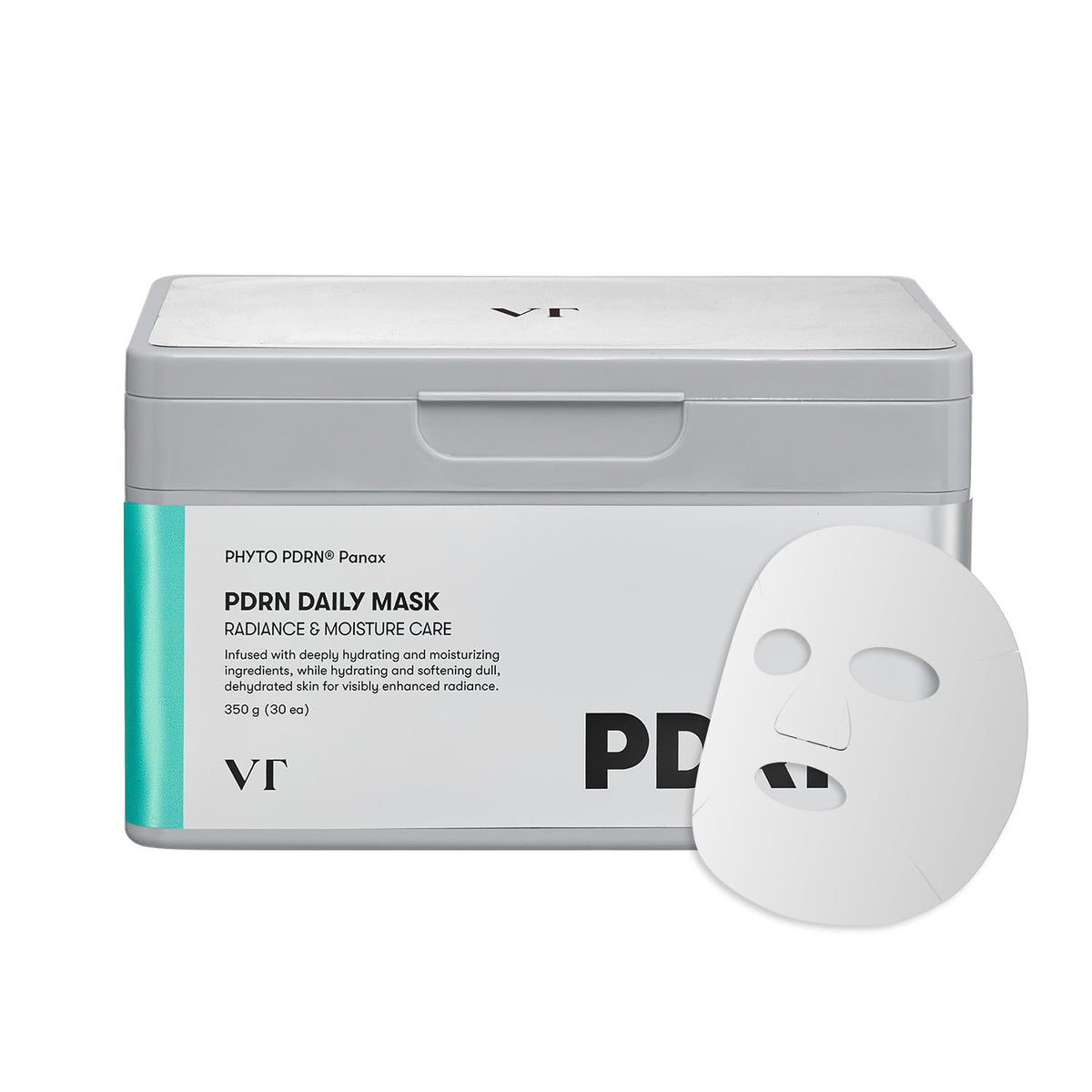 VT COSMETICS PDRN Daily Mask 30 Sheets | Vegan PDRN for Skin Restoration & Radiance, Hydrating & Moisturizing, Anti-Aging, Korean Face Mask