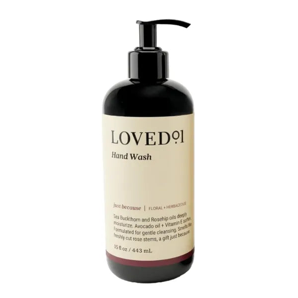 Loved01 Hand Wash, John Legend Skincare, Liquid Hand Soap, Gentle & Hydrating, Cruelty-Free, Oprah's Favorite Things, with Nourishing Oils, Just Because Soft Floral Scent, 15 oz