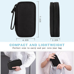AMERTEER Electronic accessories Bag Organizer,Travel mobile electronics accessories & supplies,compatible for Charger USB Cables SD Memory Cards Earphone Flash Hard Drive Phone Power Bank