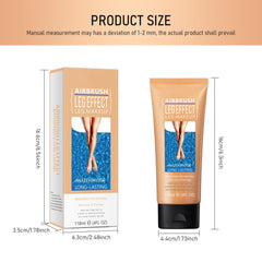 LBOYLOVE Waterproof Leg Makeup, Long Last Body Foundation, Evens Skin Tone, Body Scar Cover up (1# Fairest Glow)