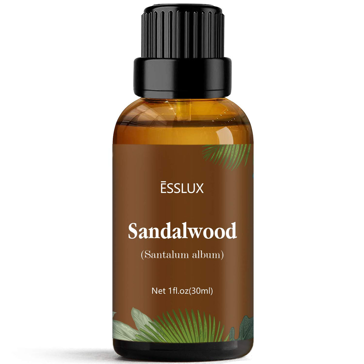 ESSLUX Sandalwood Essential Oil, Aromatherapy Essential Oils for Diffuser, Massage, Candle Making, Soap Making, Perfume, 30 ml