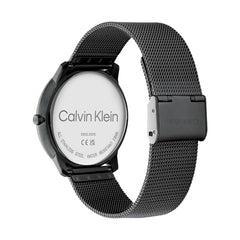 Calvin Klein CK ICONIC Unisex Watch, Analog - Metallic Black