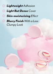I'M MEME Wonder Velvet Cushion Foundation | Semi-Matte Cushion | Lightweight, High Coverage, Skin Moisturizing, Anti-darkening, Light Foundation makeup, Korean Cushion Foundation | 02 Beige