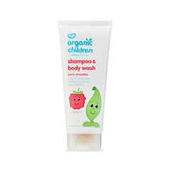 Green People Organic Children Shampoo & Body Wash For Kids - Berry Smoothie Scent - Vegan, Organic & Cruelty Free, 200ml