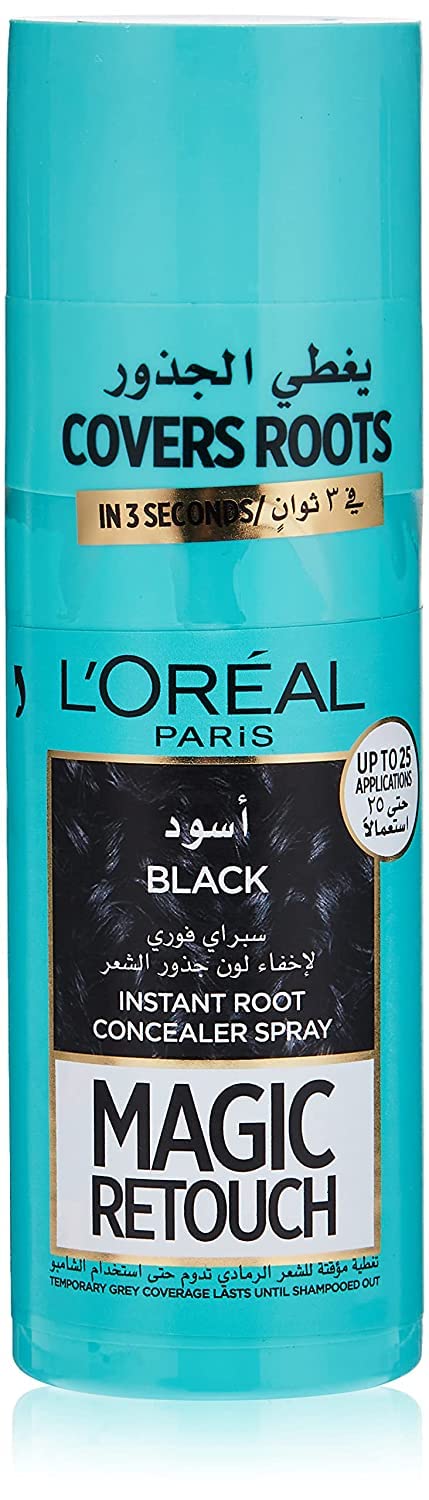 L'Oreal Paris Magic Retouch Instant Root Concealer, Black, 75ml