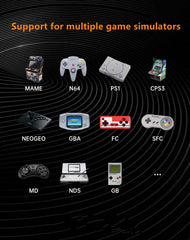 QuantumG - R35S Retro Handheld Game Console with 3.5 Inch IPS HD Display, Linux System, 64GB Inbuilt Games – Compact Pocket Video Game (Yellow)