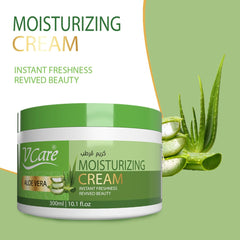 V Care Moisturizing Cream| Aloe Vera| 300ml| Deep Moisturizing| Reduces Itchiness