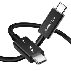 ACASIS Intel Certified Thunderbolt 4 Cable 6.6ft – 40Gbps Data, 100W PD, 8K Video, Compatible with Thunderbolt 4/3, USB-C & USB4 Devices (Black, 2m)