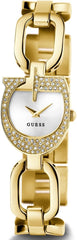 GUESS Silver-Tone Crystal Analog Watch