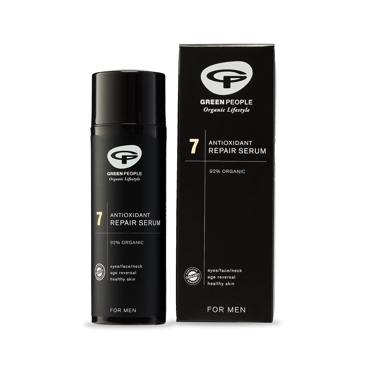 Green People For Men No. 7 Antioxidant Repair Serum, Facial Serum - Paraben & Ethanol Free - Vegan, Organic & Cruelty Free, 50ml