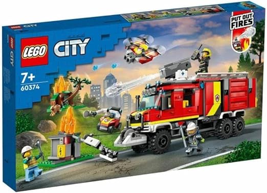 LEGO City Fire Command Unit 60374 Building Toy Set (502 Pieces)