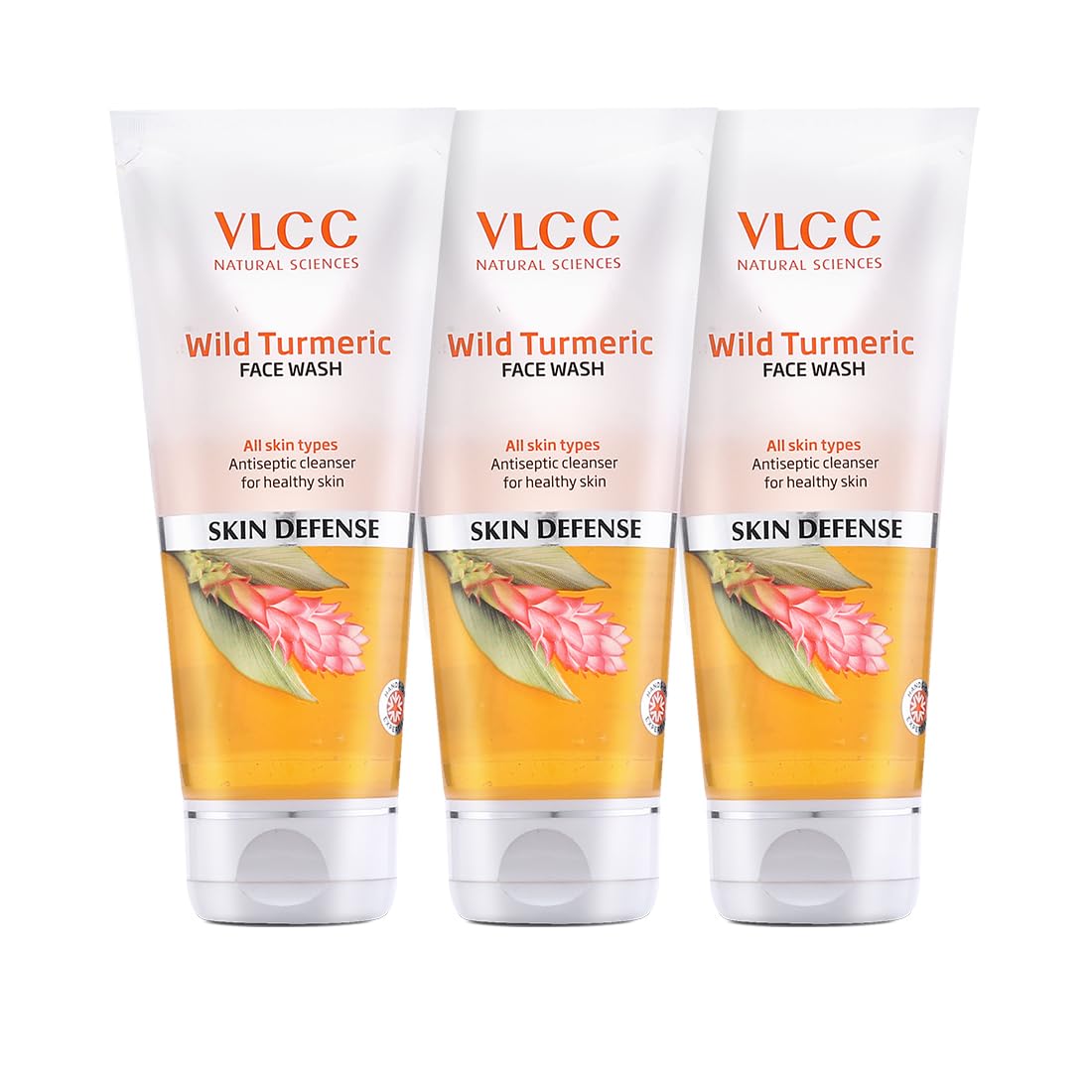 VLCC Natural Sciences Wild Turmeric Face Wash - 80ml (Pack of 3)