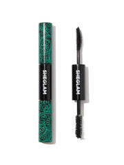 SHEGLAM 2 In 1 Black Volume and Length Waterproof Mascara Long Lasting Dual-Ended Tubing Eye Makeup