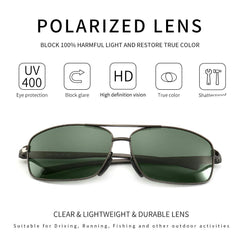 SUNGAIT Ultra Lightweight Rectangular Polarized Sunglasses UV400 Protection