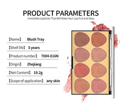 SYOSI Pearl Light Slightly Powder Blusher Powder Brighten Matte Eight Color Powder Blusher Plate