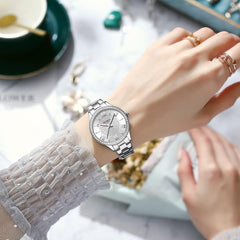 Curren 9084 Fashion Casual Luxury Quartz Women's Watches Waterproof Automatic Watches Original Design Elelgant Lover's Gift Diamond Gold Women's Watch