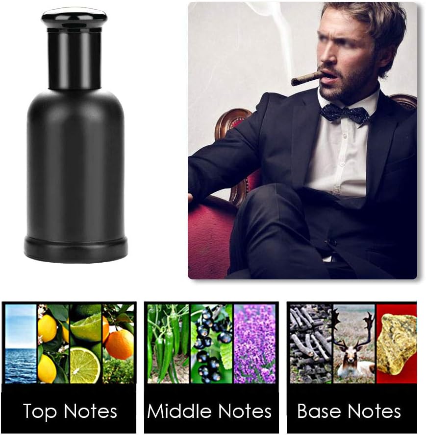 50ml Men Classic Cologne Perfume Long Lasting Mature Gentleman Temptations Perfume, Elegant Perfume for Men, Deep Sea Extract, Cologne Eau De Toilette, Lasting Effectiveness