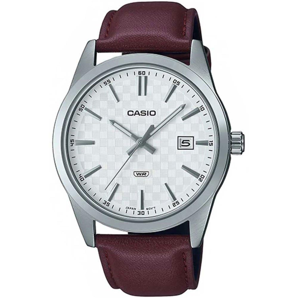 Casio Men's Watch - MTP-VD02B-1EUDF Brown / White