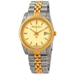 Mathey-Tissot Analog Black Dial Men's Watch - Gold-Silver