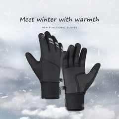 KASTWAVE Winter Gloves - Waterproof, Thermal, Touchscreen Friendly for Outdoor Sports, Running, Biking, and Driving - Unisex Design for Men and Women - Black