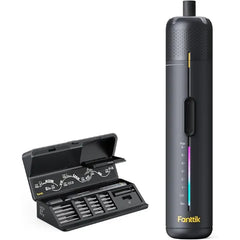 Fanttik S2 Pro Electric Screwdriver, Cordless Screwdriver Set, 7 Torque Settings, 0.5 to 6N.m, 20 Magnetic Bits, 1/4 Hex Shank, with 90° Angle Adapter, for Furniture, Household Repairs