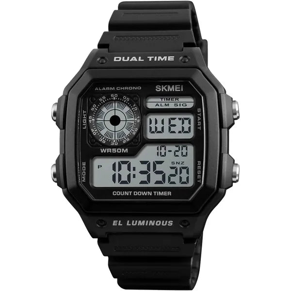 SKMEI Men's Digital Sports Waterproof  Wrist watch - 1299