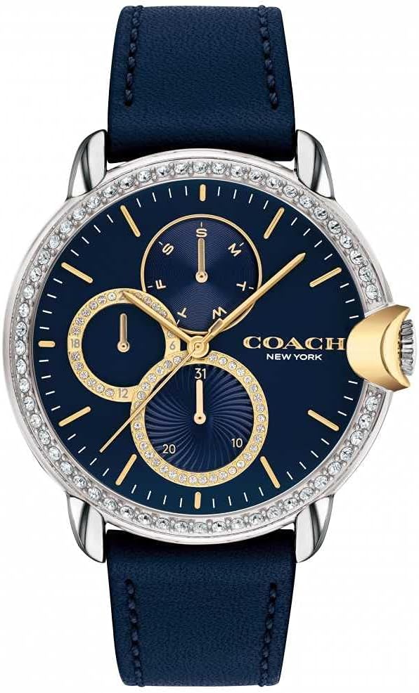 COACH ARDEN WOMEN's NAVY DIAL WATCH - 14503734, NAVY, strap