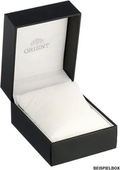 Orient Sun & Moon Watch Men's Automatic Hand Winding Elegant Steel or Leather Wrist Watch with Day and Night Function
