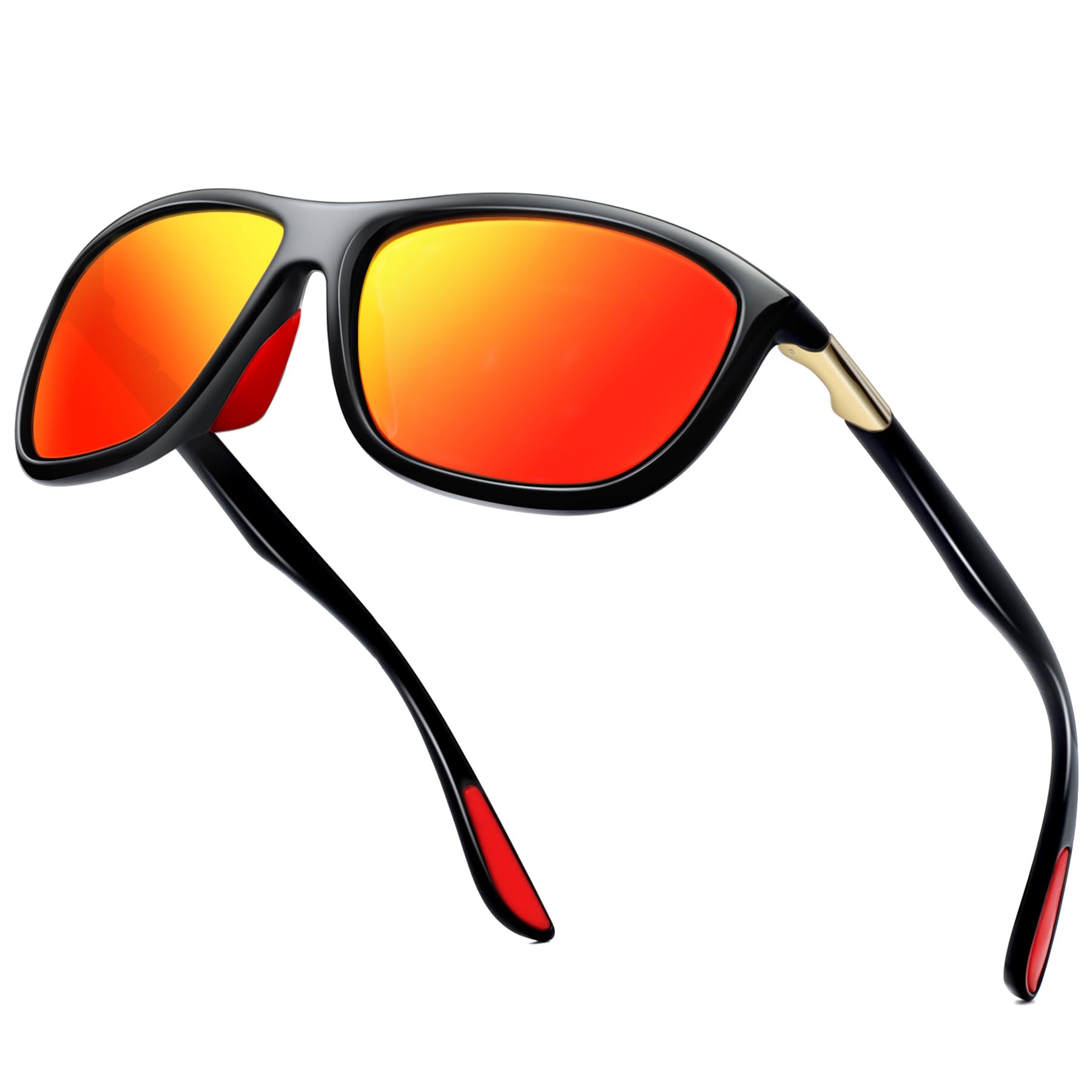 KANASTAL Polarized Sports Sunglasses for Men Women, Classic Square