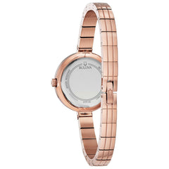 Bulova Ladies Rhapsody Diamond Quartz Bracelet Watch - Rose Gold
