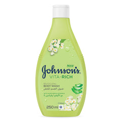 Johnson's Vita-Rich Orange Blossom, Jasmine and Muguet Revitalizing Body Wash, 250ml