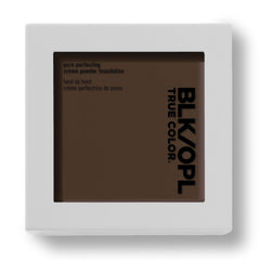 BLK/OPL TRUE COLOR Pore Perfecting Powder Foundation SPF 15, Ebony Brown — enriched with Vitamins C & E, cruelty-free