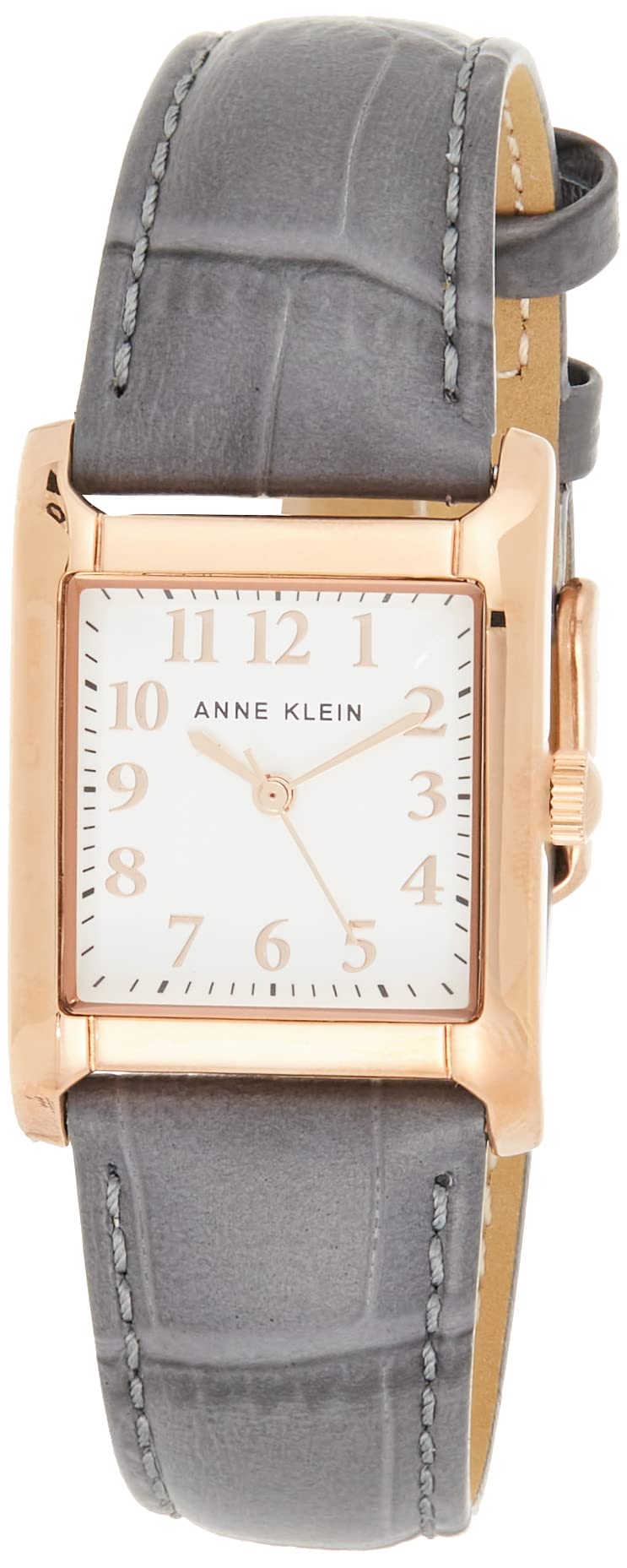 Anne Klein Women's Croco-Grain Leather Strap Watch
