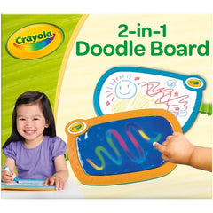 Crayola 3-in-1 Doodle Board – Musical, Touch Lights & Erasable Drawing Pad for Toddlers