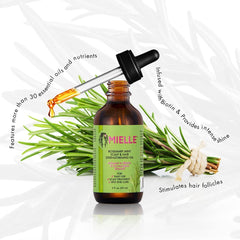 Mielle Organics Mielle/Rosemary Mint/Scalp and Hair Strengthening Oil/Healthy Hair Growth / 2 oz (59ml) / (Pack 3), 59 ml (Pack of 3), 2.0 ounces, 177.44 millilitre, 3