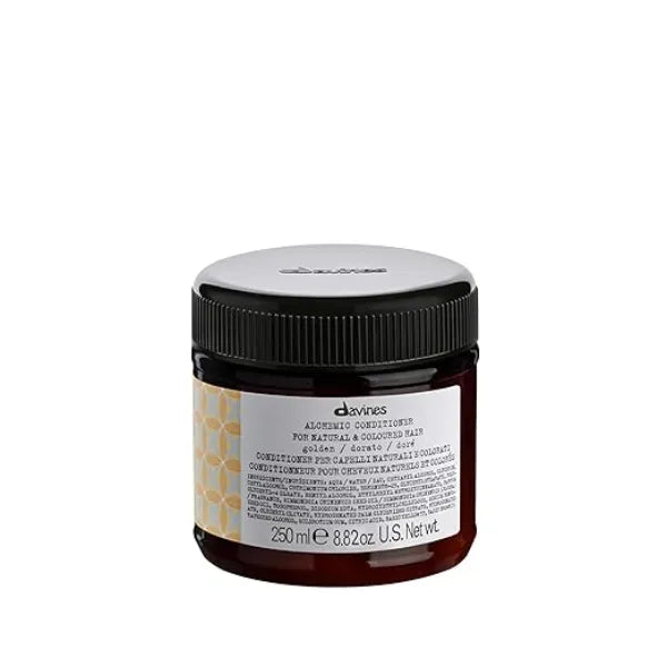 Davines Alchemic Conditioner Golden, Color Depositing Cream for Golden Blonde & Honey Hair Intensifies & Hydrates Warm Blonde Tones with Jojoba Oil, 8.45 Fl Oz