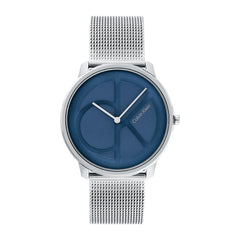 Calvin Klein CK ICONIC Unisex Watch, Analog - Silver Blue