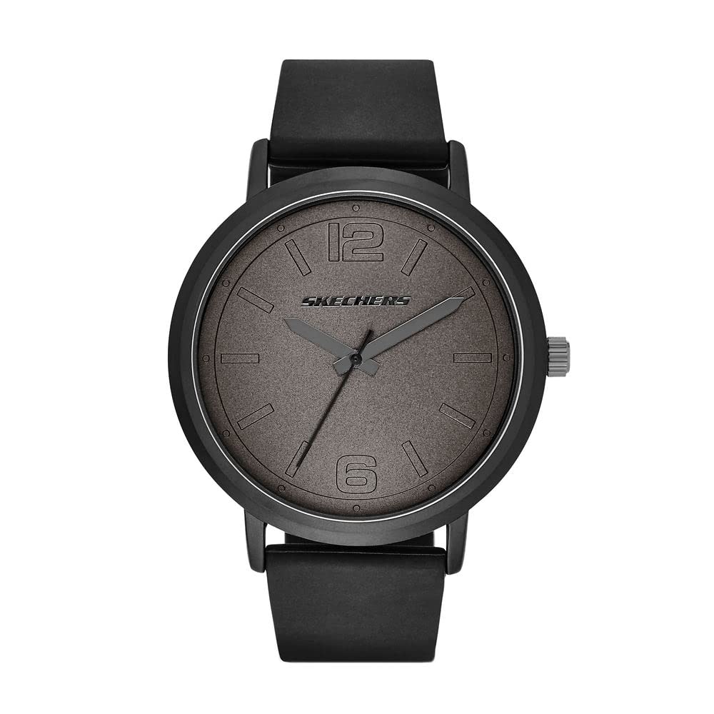 Skechers Men's Ardmore Quartz Metal and Silicone Casual Sports Watch