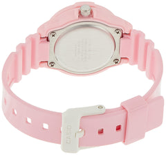 Casio Womens Quartz Watch, Analog Display and Resin Strap Pink